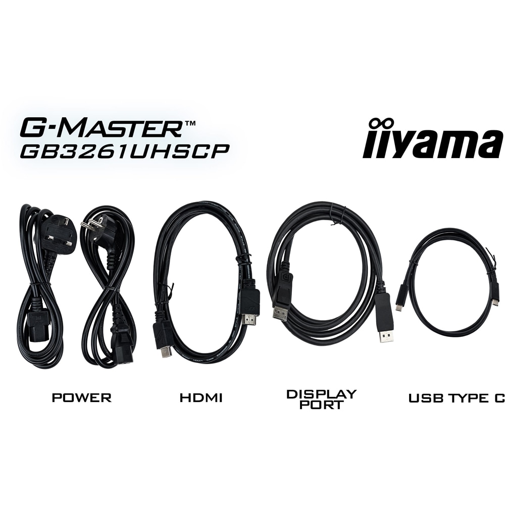 Monitor Gaming LED VA IIYAMA G-Master GB3261UHSCP-B1, 31.5", 4K UHD, 144Hz, FreeSync Premium, HDR, negru