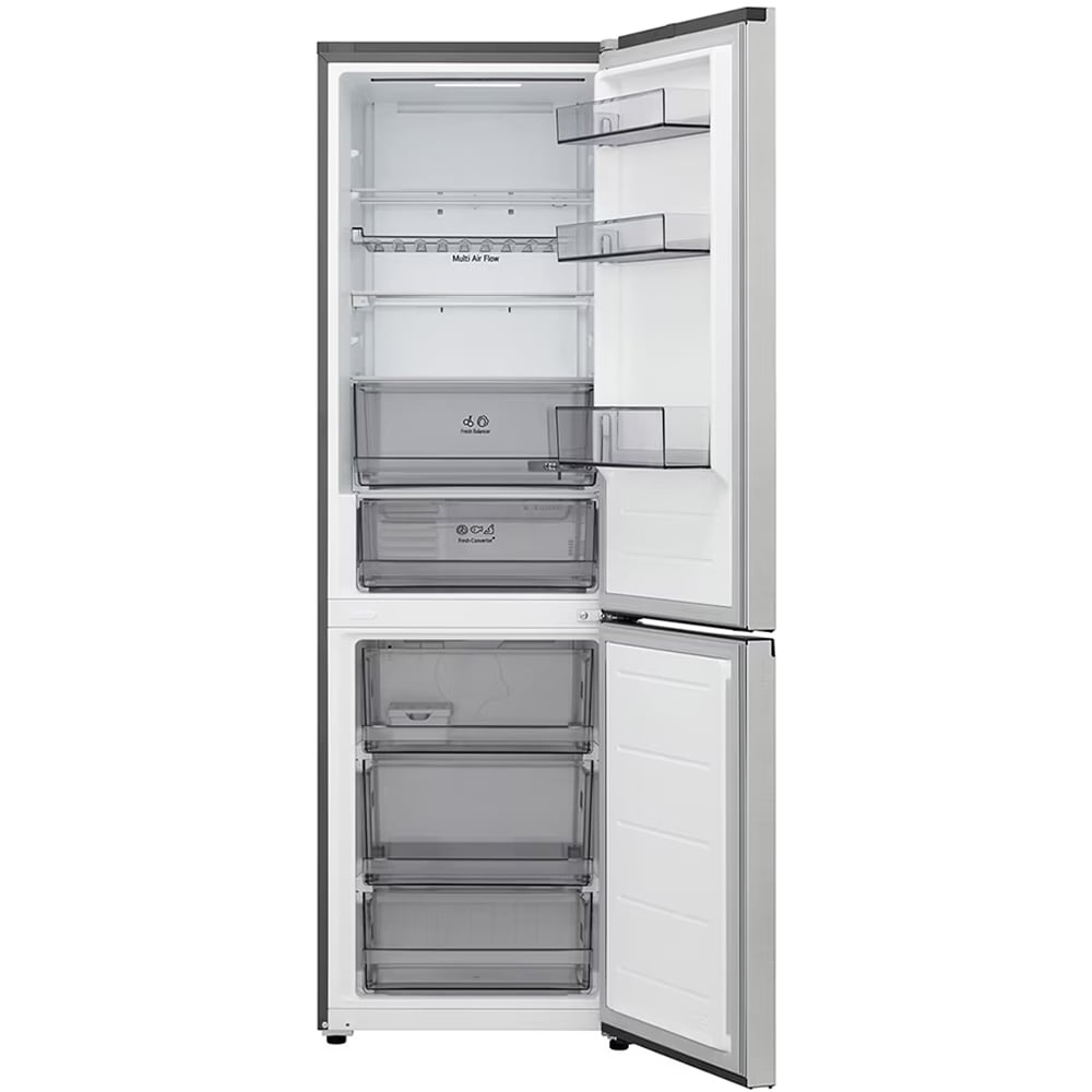 Combina frigorifica LG GBBS312CPY, No Frost, 333 l, H 186 cm, Clasa C, ThinQ, argintiu