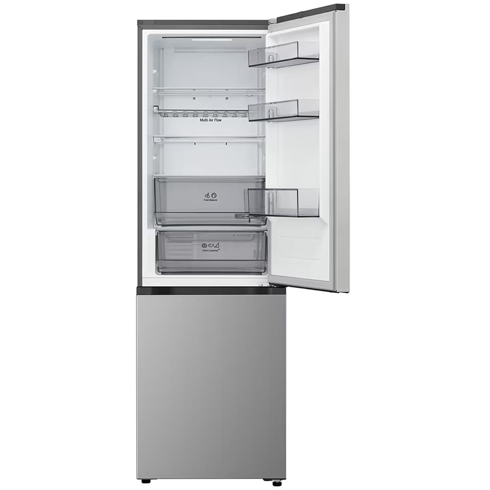 Combina frigorifica LG GBBS312CPY, No Frost, 333 l, H 186 cm, Clasa C, ThinQ, argintiu