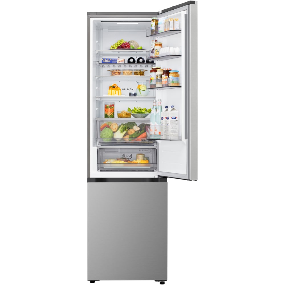 Combina frigorifica LG GBBS322APY, No Frost, 375 l, H 203 cm, Clasa A, ThinQ, argintiu