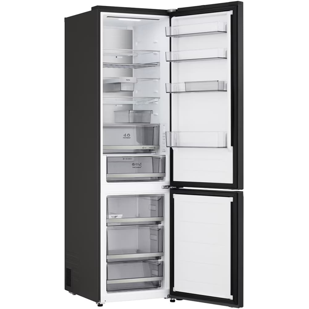 Combina frigorifica LG GBBS322BEV, No Frost, 375 l, H 203 cm, Clasa B, ThinQ, negru