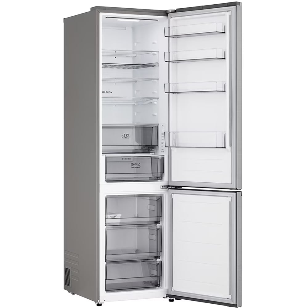 Combina frigorifica LG GBBS322CPY, No Frost, 375 l, H 203 cm, Clasa C, ThinQ, argintiu