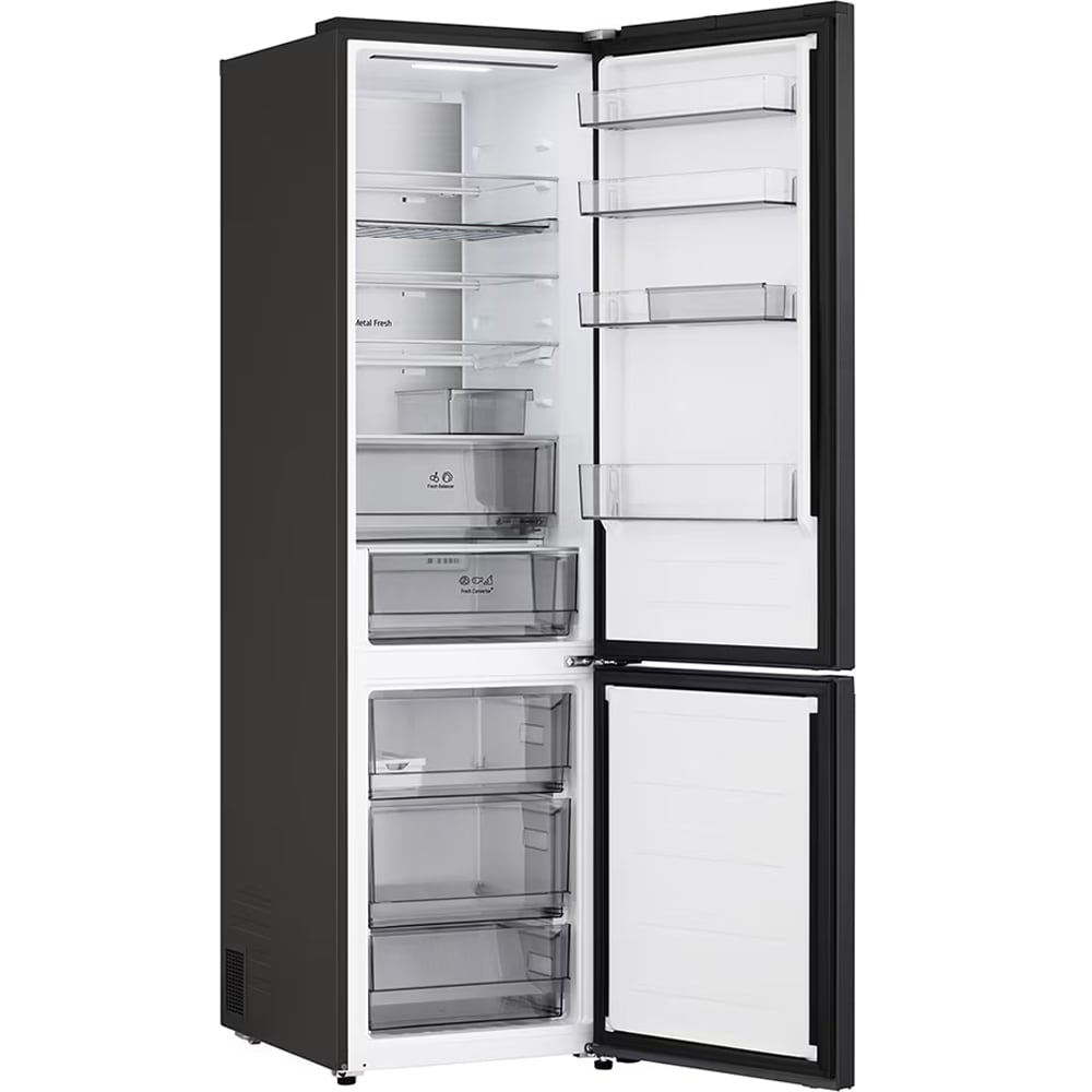 Combina frigorifica LG GBBS525CEV, No Frost, 375 l, H 203 cm, Clasa C, ThinQ, negru