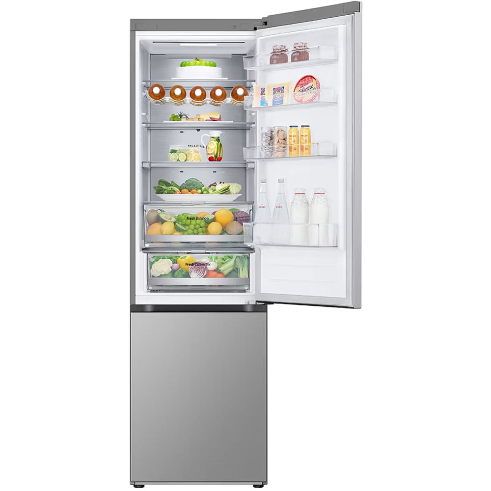 Combina frigorifica LG GBBS727CPY, No Frost, 375 l, H 203 cm, Clasa C, ThinQ, argintiu