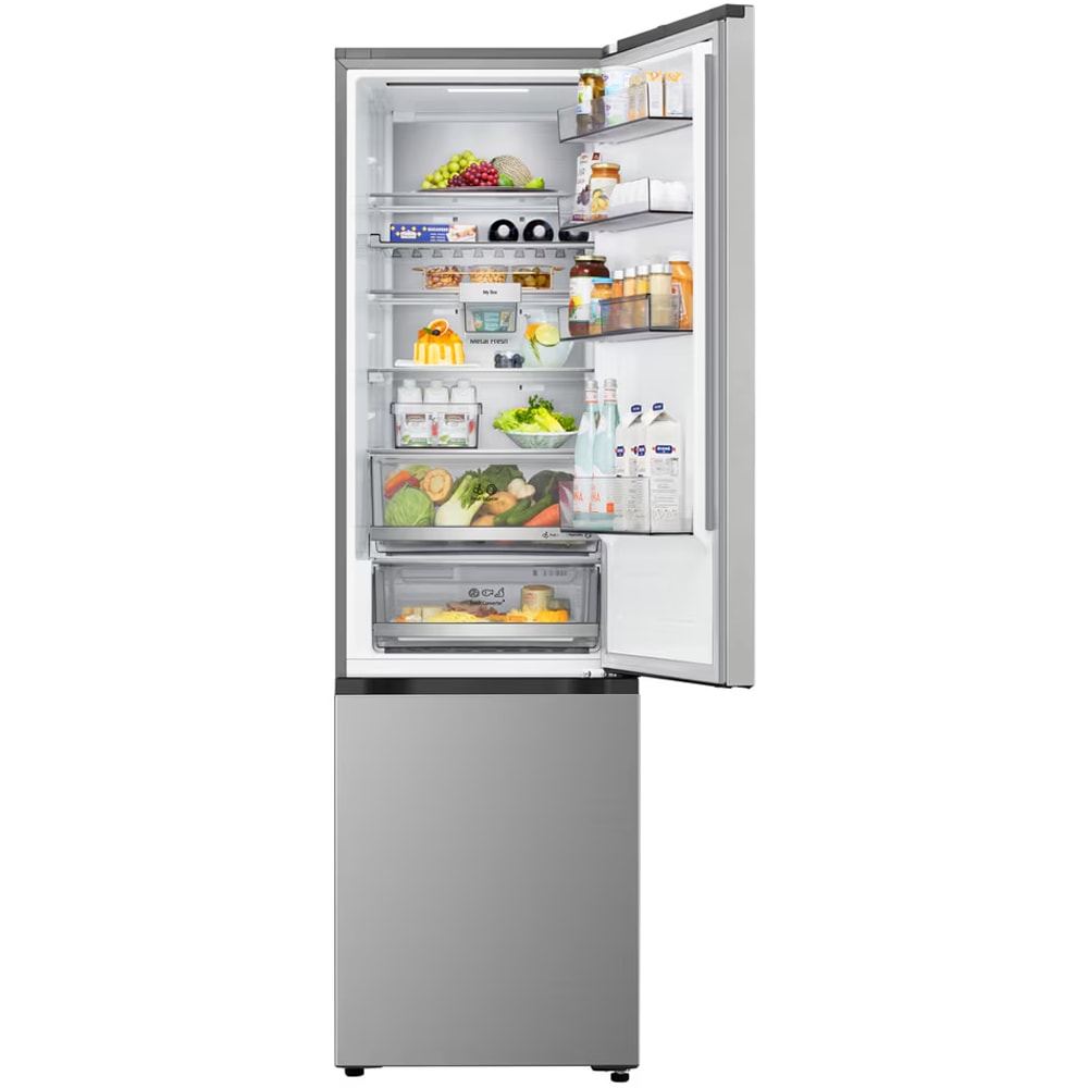 Combina frigorifica LG GBBSJ10DPY, No Frost, 333 l, H 186 cm, Clasa D, ThinQ, argintiu