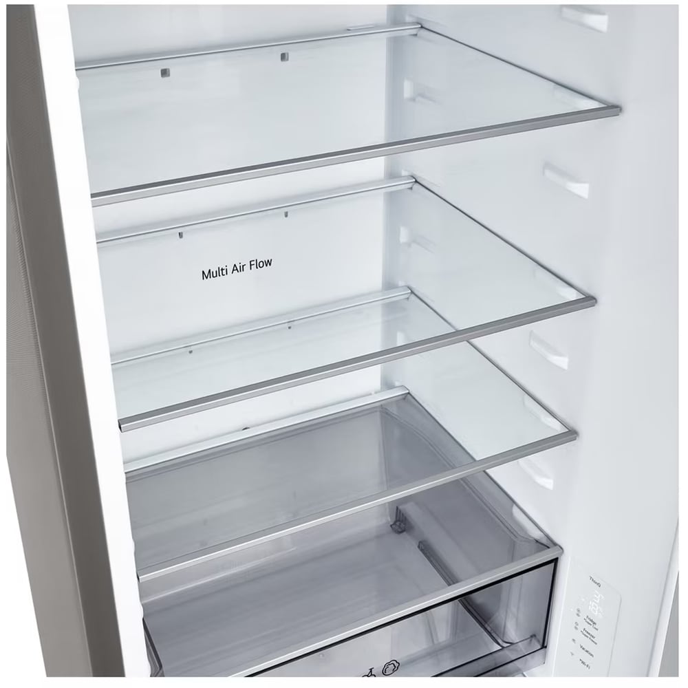 Combina frigorifica LG GBBSJ20DPY, No Frost, 375 l, H 203 cm, Clasa D, ThinQ, argintiu