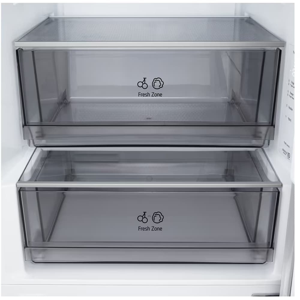 Combina frigorifica LG GBBSJ20DPY, No Frost, 375 l, H 203 cm, Clasa D, ThinQ, argintiu