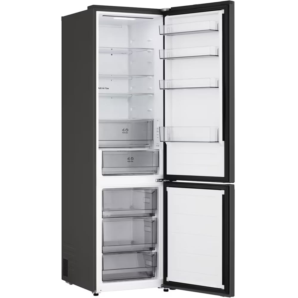 Combina frigorifica LG GBBSJ20EEP, No Frost, 375 l, H 203 cm, Clasa E, ThinQ, negru