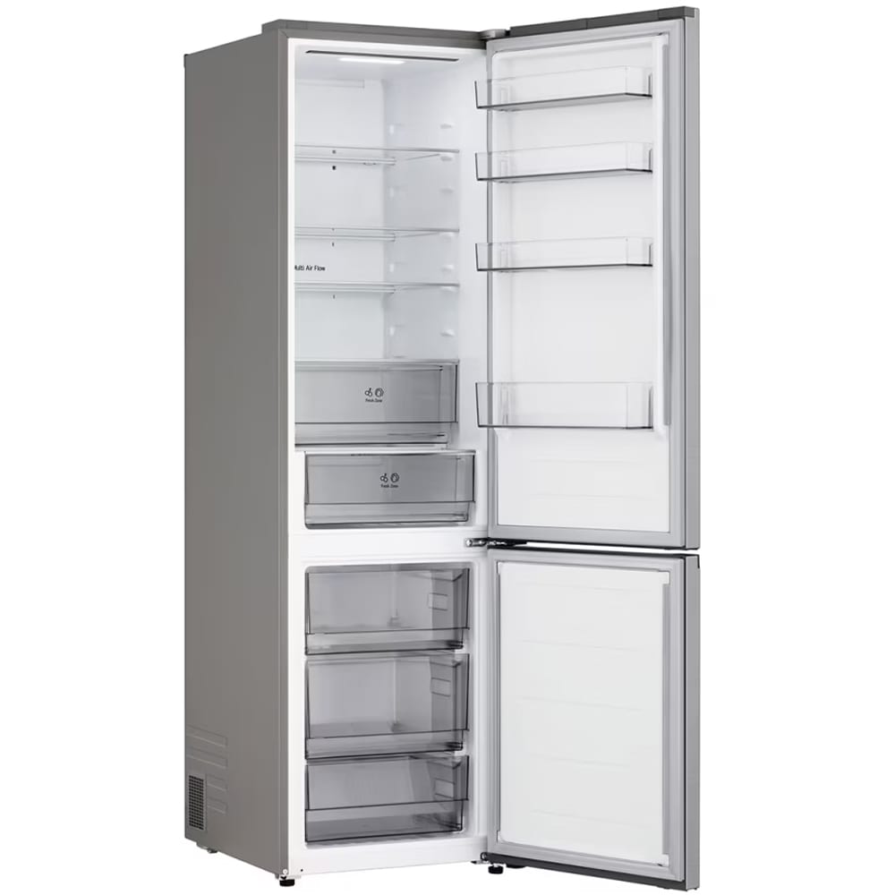 Combina frigorifica LG GBBSJ21DPY, No Frost, 375 l, H 203 cm, Clasa D, ThinQ, argintiu