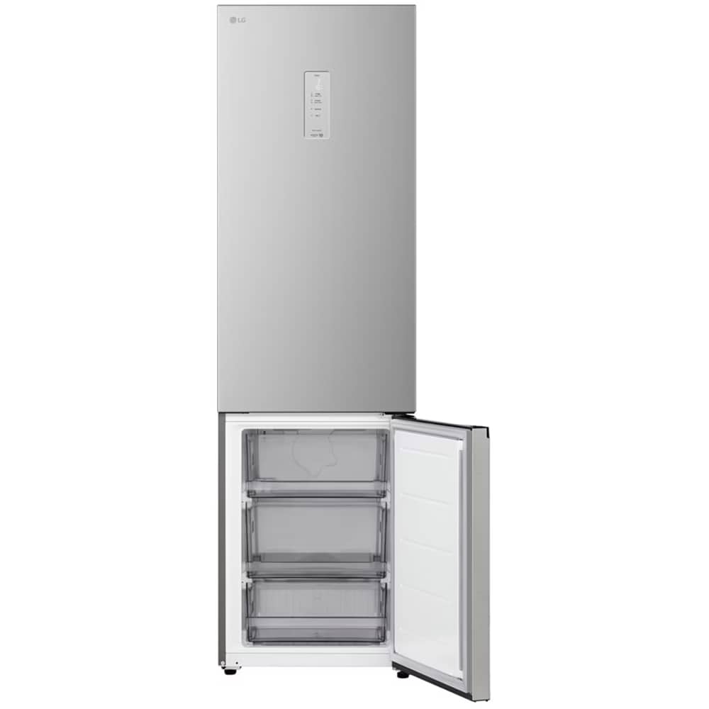 Combina frigorifica LG GBBSJ21EPY, No Frost, 375 l, H 203 cm, Clasa E, ThinQ, argintiu