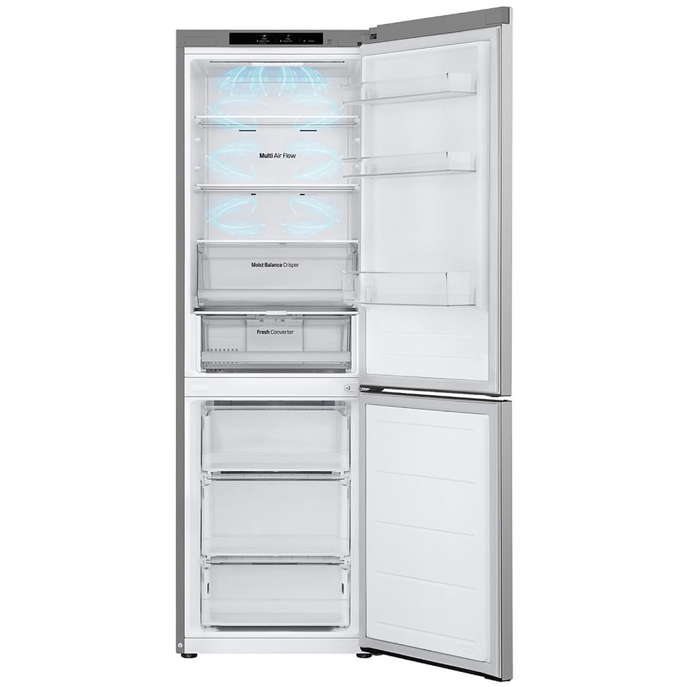 Combina frigorifica LG GBV3100APY, No Frost, 344 l, H 186 cm, Clasa A, argintiu