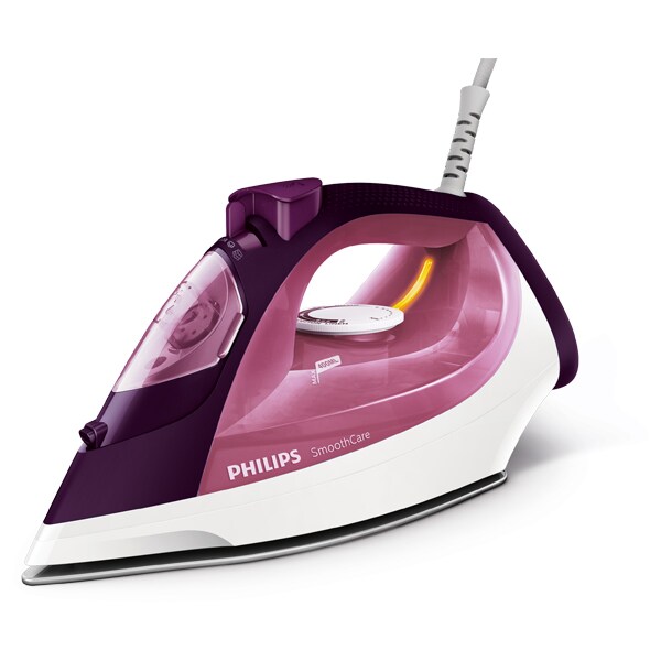 Fier de calcat PHILIPS SmoothCare GC3581/30, 2400W, 170g/min, 400ml, talpa SteamGlide, mov-alb