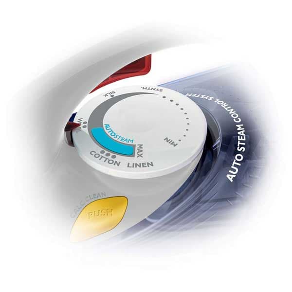 Fier de calcat PHILIPS Azur Performer GC3802/20, 2400W, 140g/min, 300ml, talpa SteamGlide, alb-albastru
