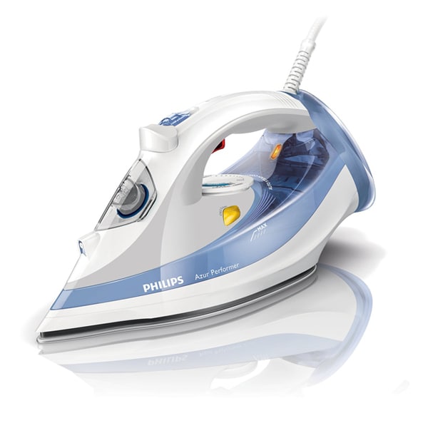 Fier de calcat PHILIPS Azur Performer GC3802/20, 2400W, 140g/min, 300ml, talpa SteamGlide, alb-albastru