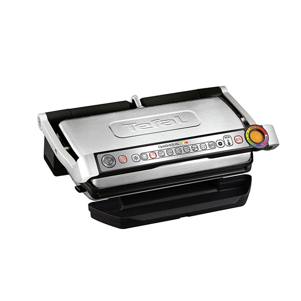 Gratar electric TEFAL OptiGrill+ XL GC722D34, 2000W, 9 programe automate, argintiu-negru 