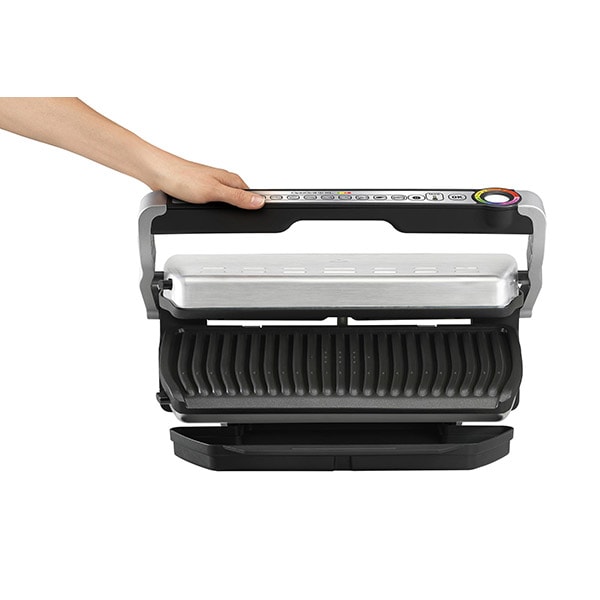 Gratar electric TEFAL OptiGrill+ XL GC722D34, 2000W, 9 programe automate, argintiu-negru 