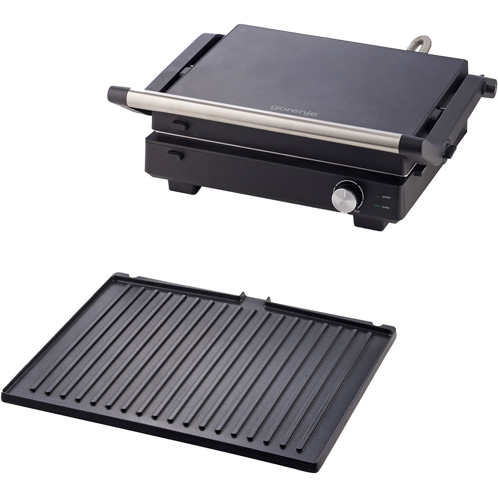 Gratar electric GORENJE GCG2000M, 2000W, negru-argintiu
