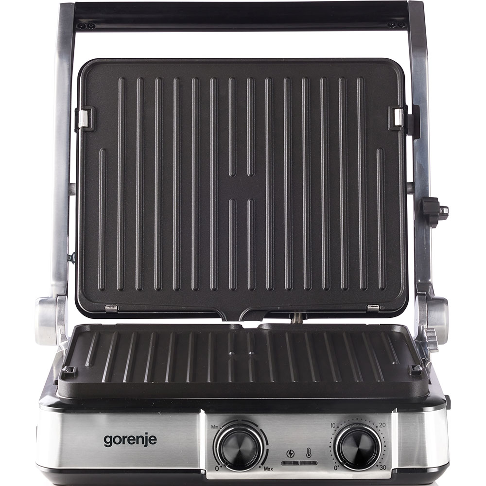 Gratar electric GORENJE GCG2000MT, 2000W, argintiu-negru