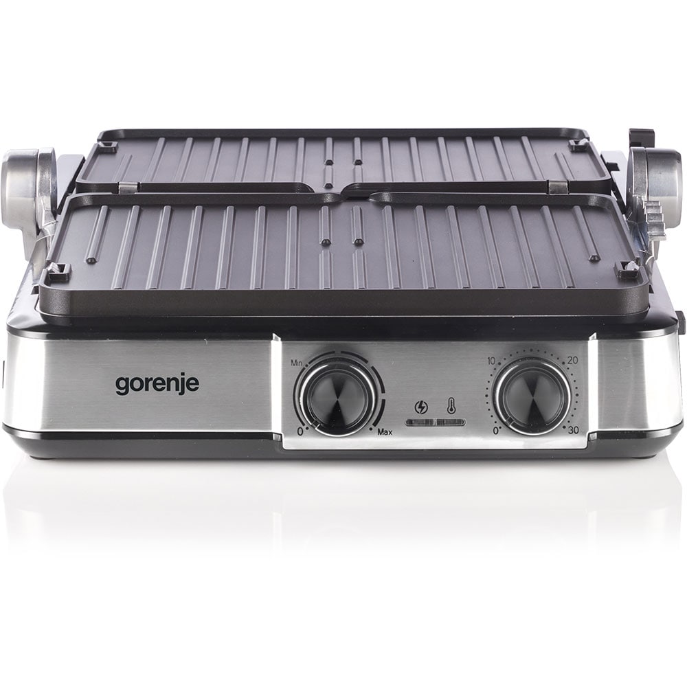 Gratar electric GORENJE GCG2000MT, 2000W, argintiu-negru