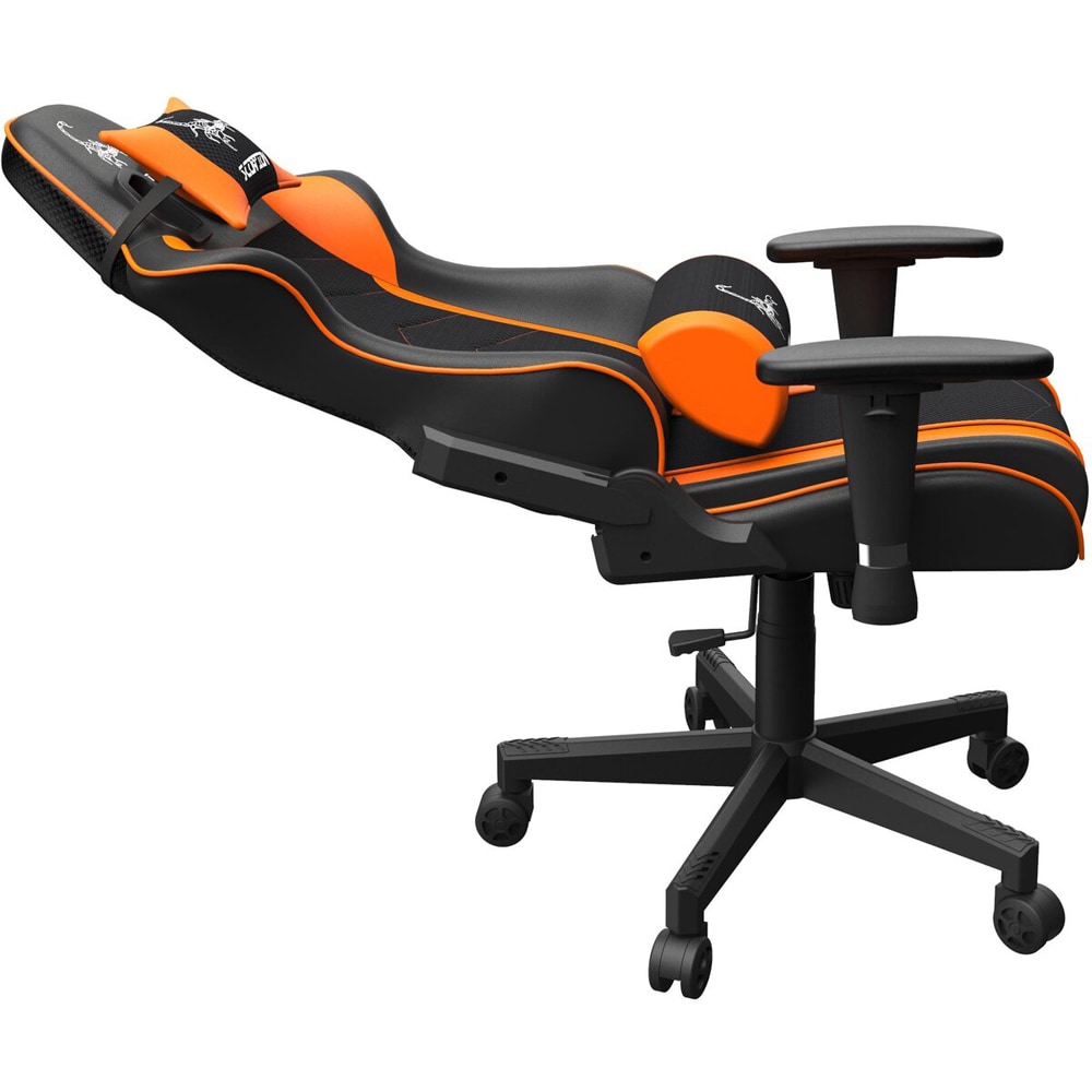 Scaun Gaming GEMBIRD Scorpion, negru-portocaliu