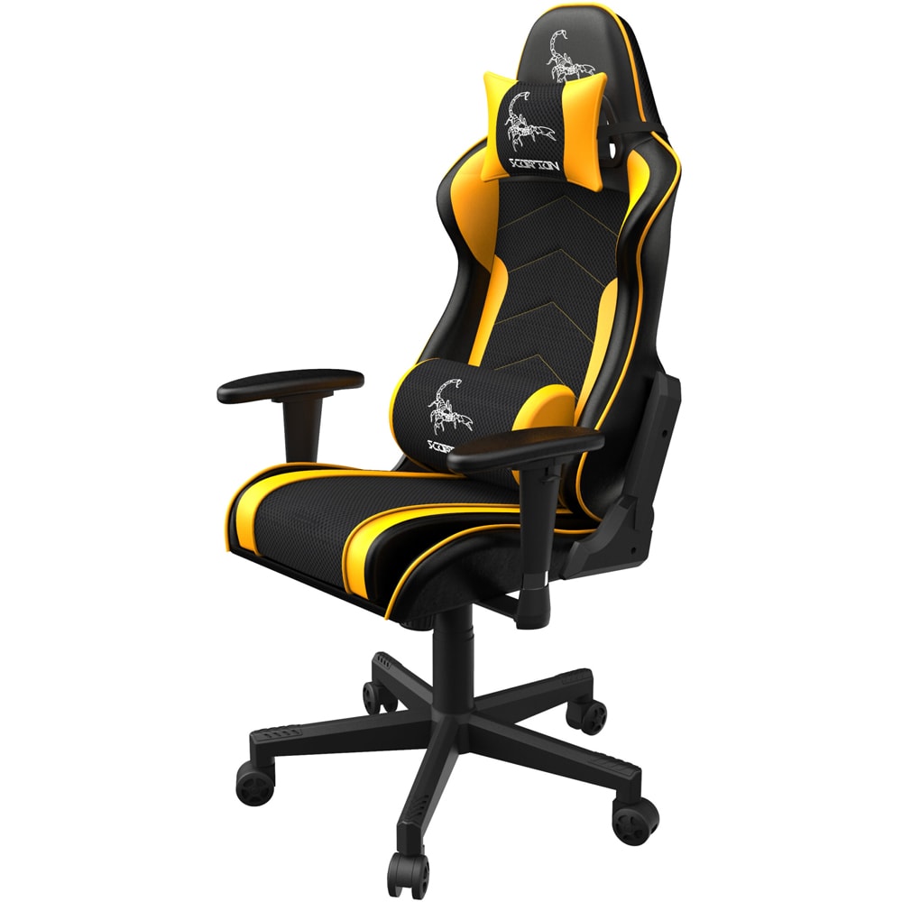 Scaun Gaming GEMBIRD Scorpion, negru-galben