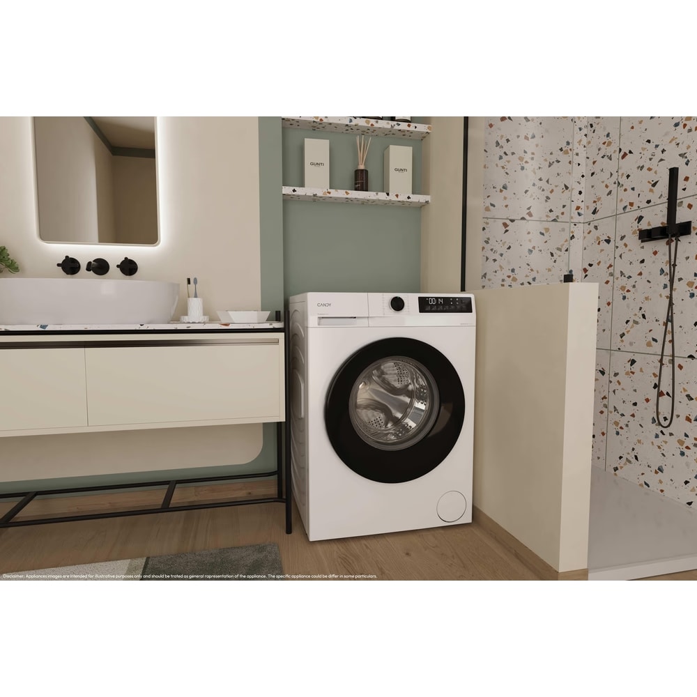 Masina de spalat rufe frontala CANDY GD 410B8-S, ProActive Wash, 10 kg, 1400rpm, Clasa A, alb