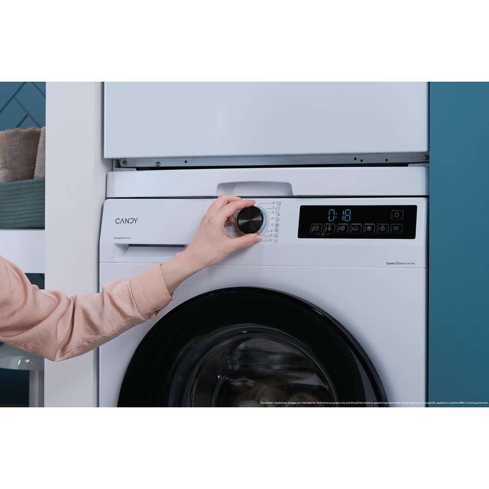 Masina de spalat rufe frontala CANDY GD 48SB6-S, ProActive Wash, 8 kg, 1400rpm, Clasa A, alb