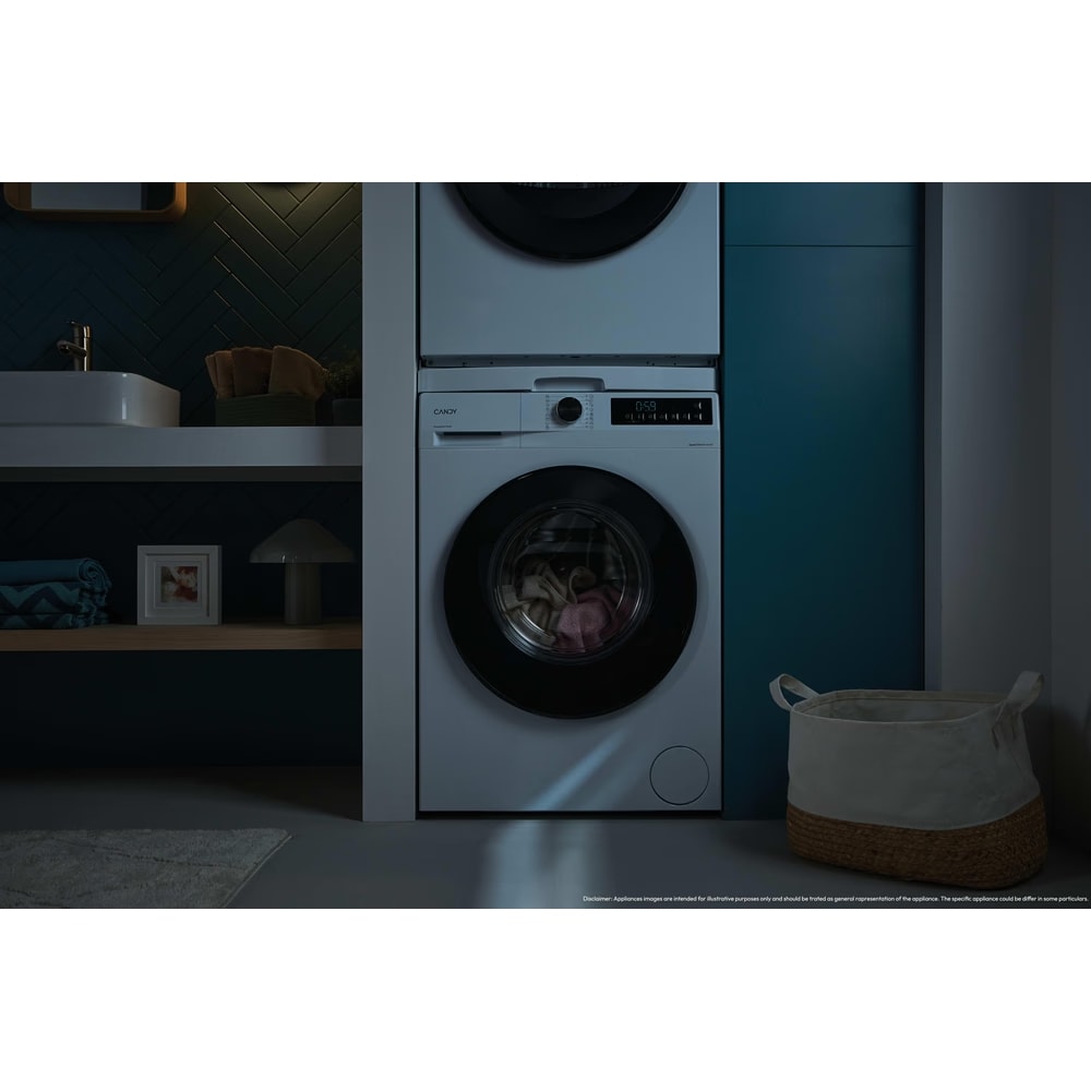 Masina de spalat rufe frontala CANDY GD 48SB6-S, ProActive Wash, 8 kg, 1400rpm, Clasa A, alb