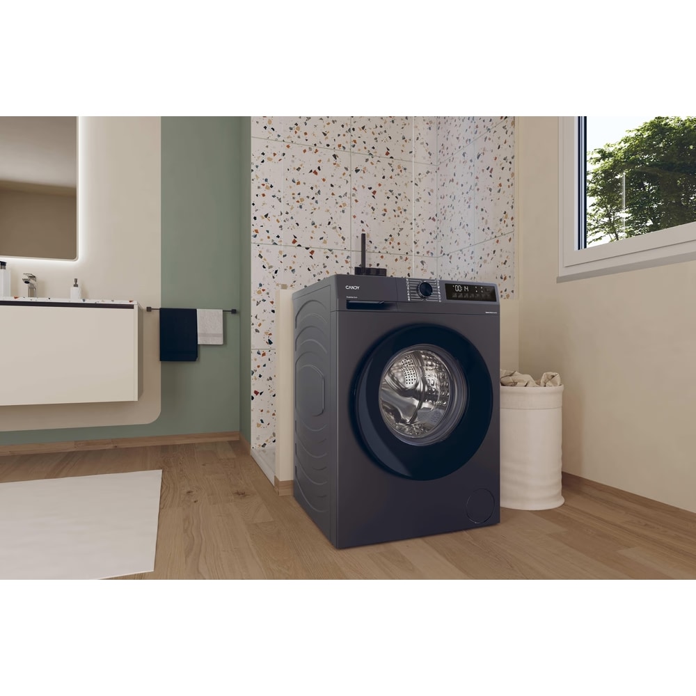 Masina de spalat rufe frontala CANDY GD 49B8G-S, Steam, 9 kg, 1400rpm, Clasa A, antracit