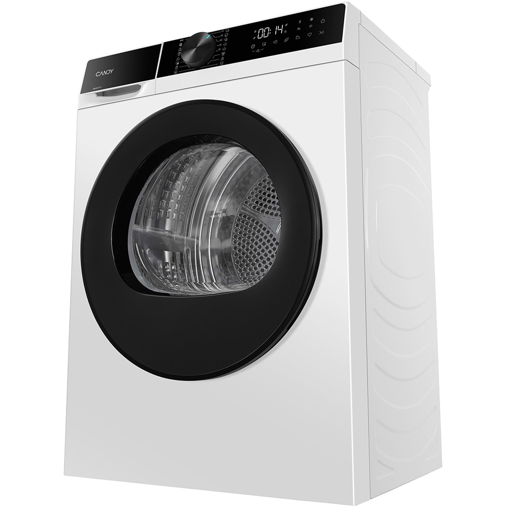 Uscator de rufe CANDY GD 8N1BC-S, Pompa de caldura, 8 kg, 16 programe, Clasa E, alb