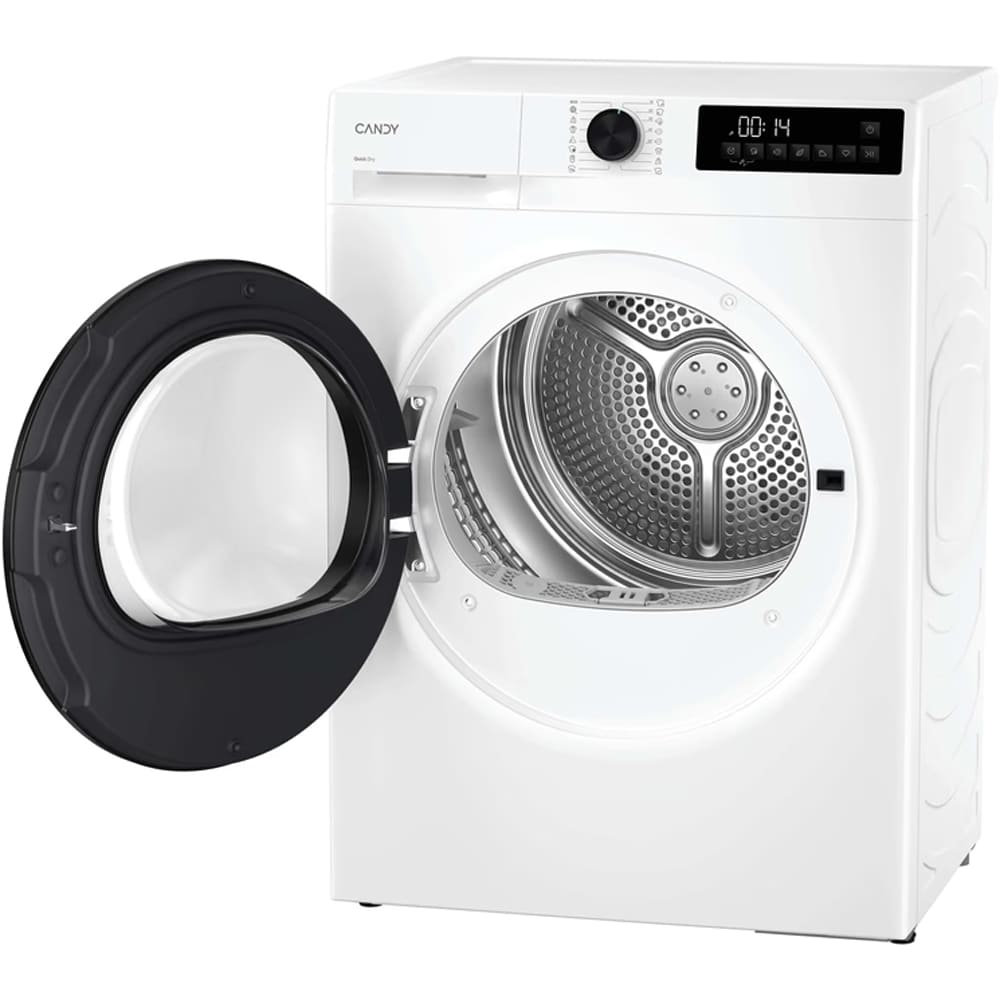 Uscator de rufe CANDY GDL 8N2B-S, Pompa de caldura, 16 programe, Clasa D, alb