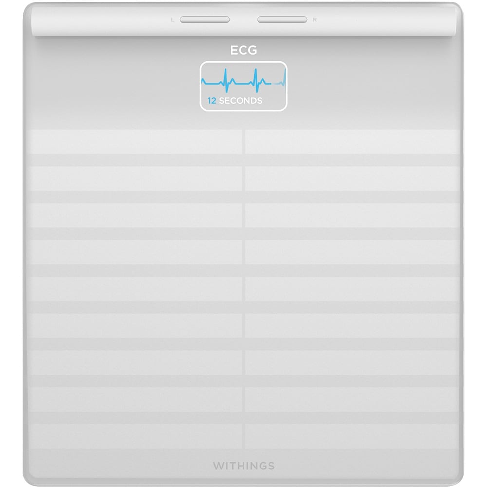 Cantar corporal Smart WITHINGS Body Scan Connected, Bluetooth, Wi-Fi, Alb