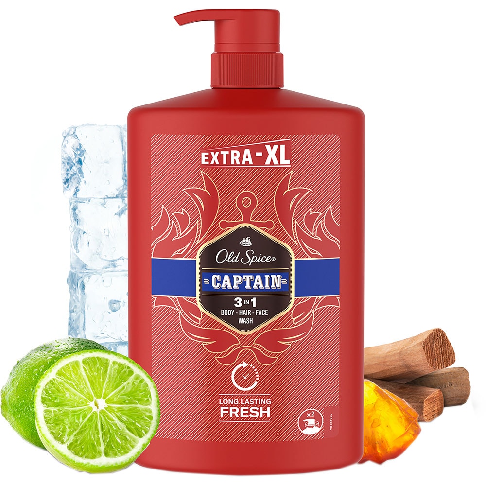 Gel de dus OLD SPICE Captain 3 in 1, 1000ml