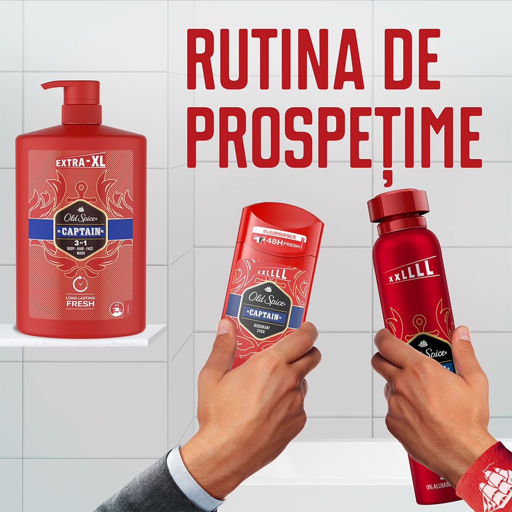 Gel de dus OLD SPICE Captain 3 in 1, 1000ml