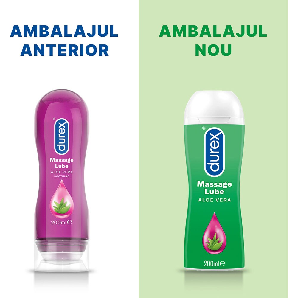 Lubrifiant DUREX Play Massage 2 in 1 Aloe Vera, 200ml