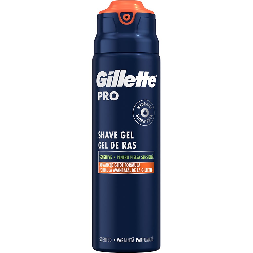 Gel de ras GILLETTE Fusion ProGlide 2 in 1 Sensitive Sport, 200ml