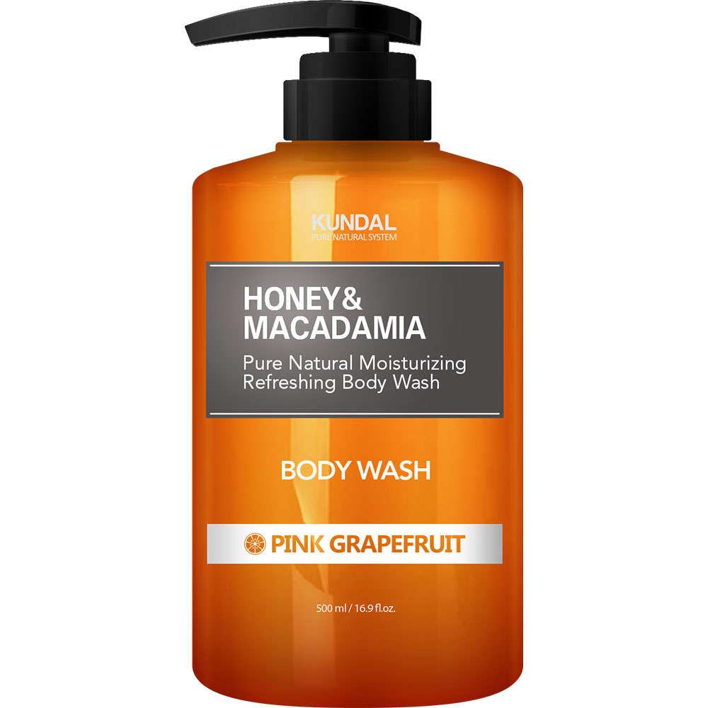 Gel de dus KUNDAL Honey & Macadamia, Pink Grapefruit, 500ml