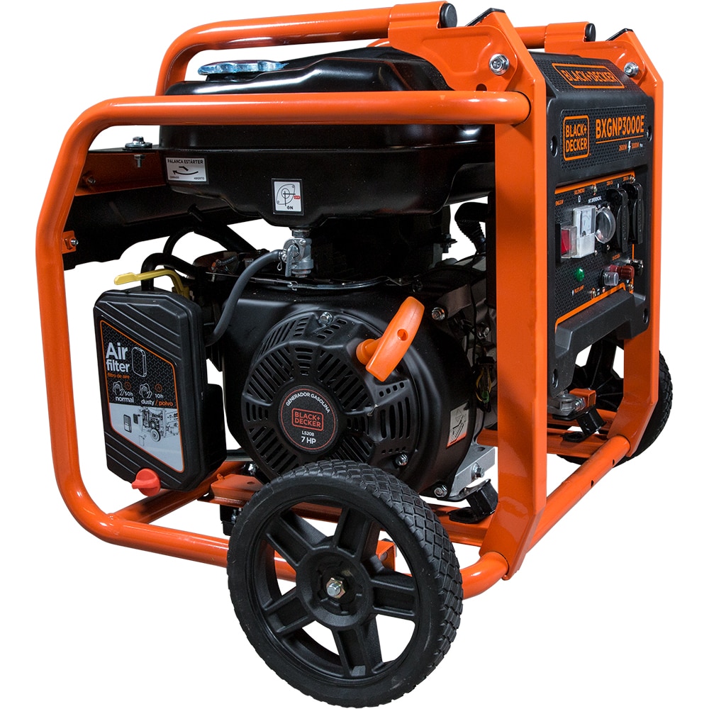 Generator electric BLACK+DECKER BXGNP3000E, 3000W, 4 timpi, benzina, autonomie 11h