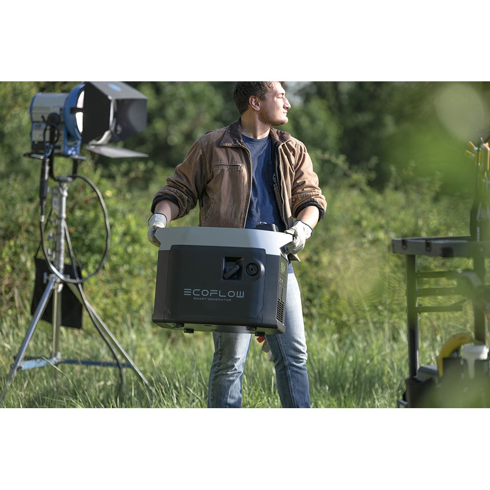 Generator electric ECOFLOW Smart Dual, 1800W, 4 timpi, benzina, gpl, autonomie 3.5 ore