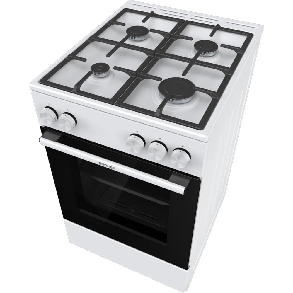 Aragaz GORENJE GG5A10WFFM, 4 arzatoare, Gaz, L 50 cm, alb