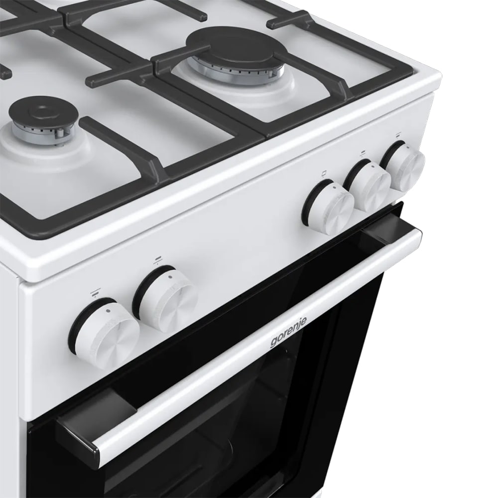 Aragaz GORENJE GG5A10WFFM, 4 arzatoare, Gaz, L 50 cm, alb