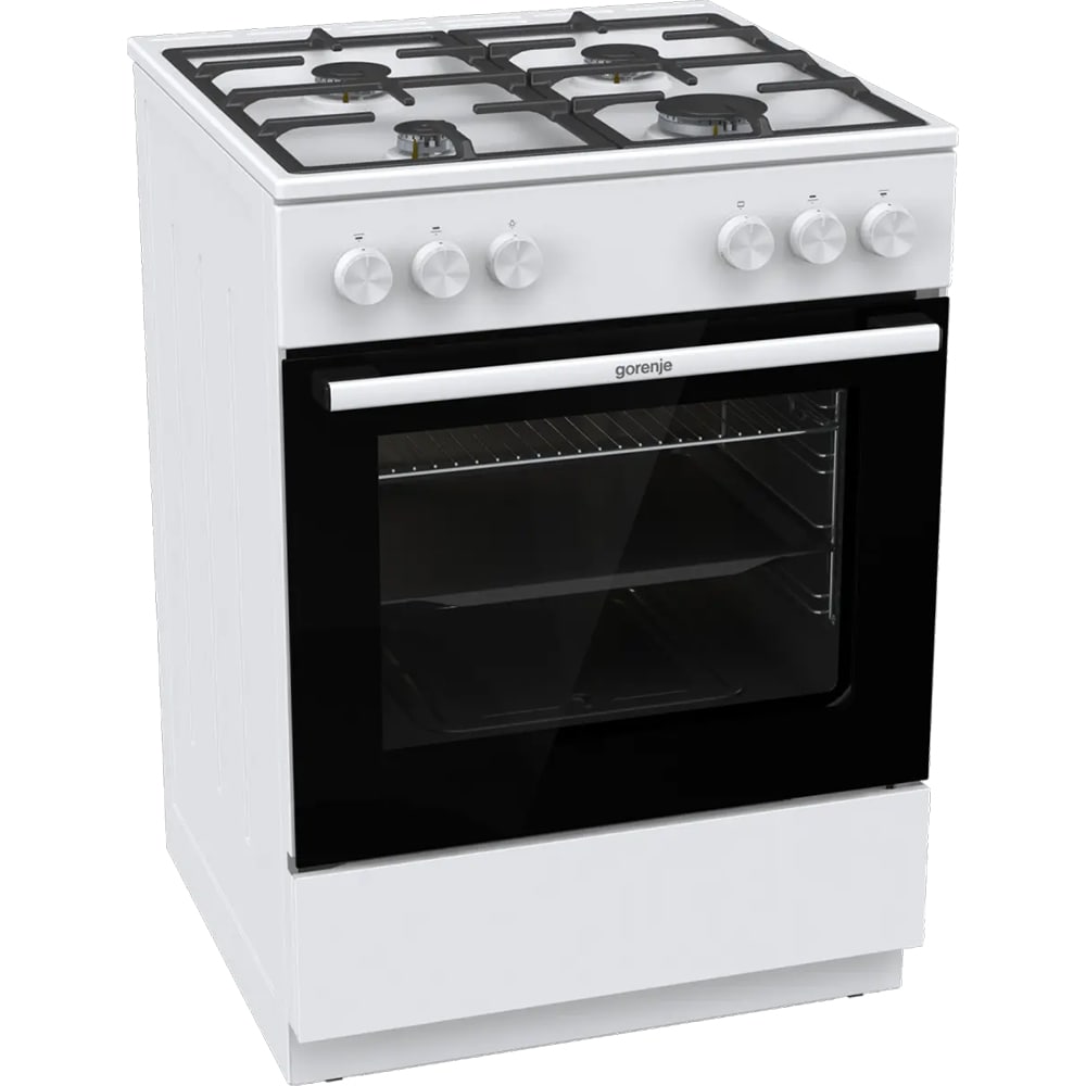 Aragaz GORENJE GG6A10WFFM, 4 arzatoare, Gaz, L 60 cm, alb