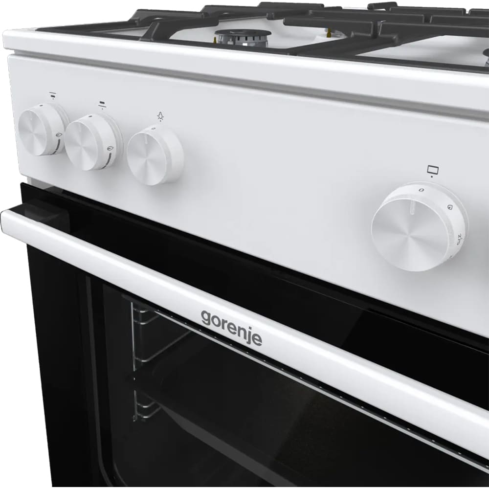 Aragaz GORENJE GG6A10WFFM, 4 arzatoare, Gaz, L 60 cm, alb