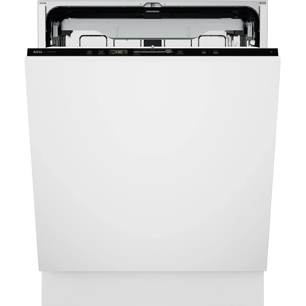 Masina de spalat vase incorporabila AEG GI7210B2SN, AirDry, 13 seturi, 8 programe, 60 cm, Clasa B, panou comanda negru