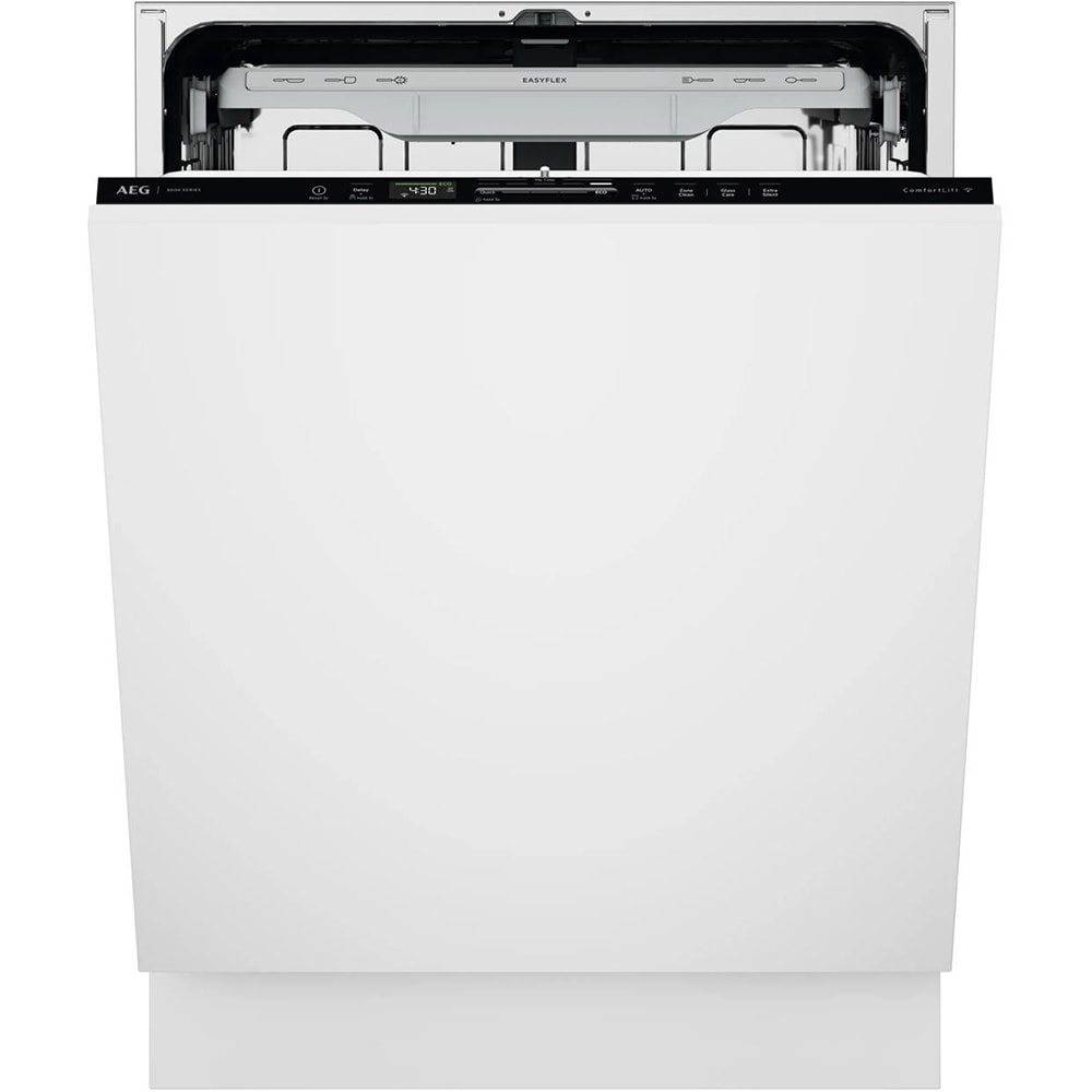 Masina de spalat vase incorporabila AEG GI8200B5PN, AirDry, 13 seturi, 8 programe, 60 cm, Clasa B, panou comanda negru
