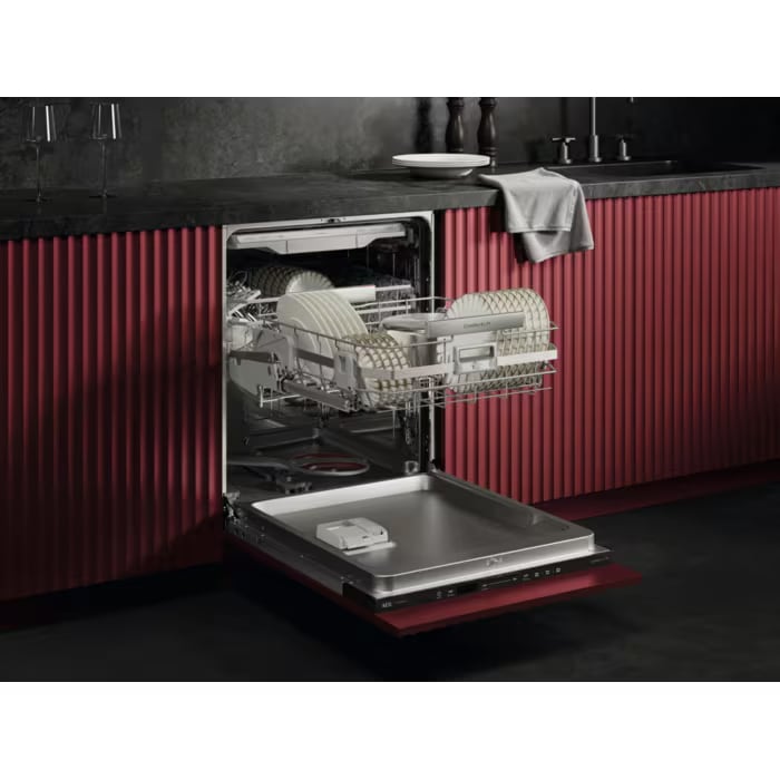 Masina de spalat vase incorporabila AEG GI8200X5TN, 14 seturi, 8 programe, 60 cm, Clasa A, panou comanda negru