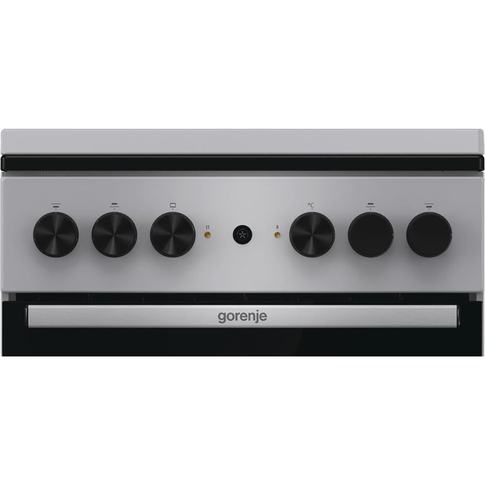 Aragaz GORENJE GK5A12SG, 4 arzatoare, Gaz + Electric, L 50 cm, gri