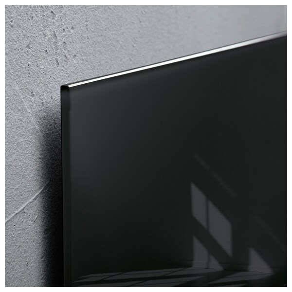Tabla magnetica-sticla artverum® SIGEL GL145, 91 x 46 cm, negru