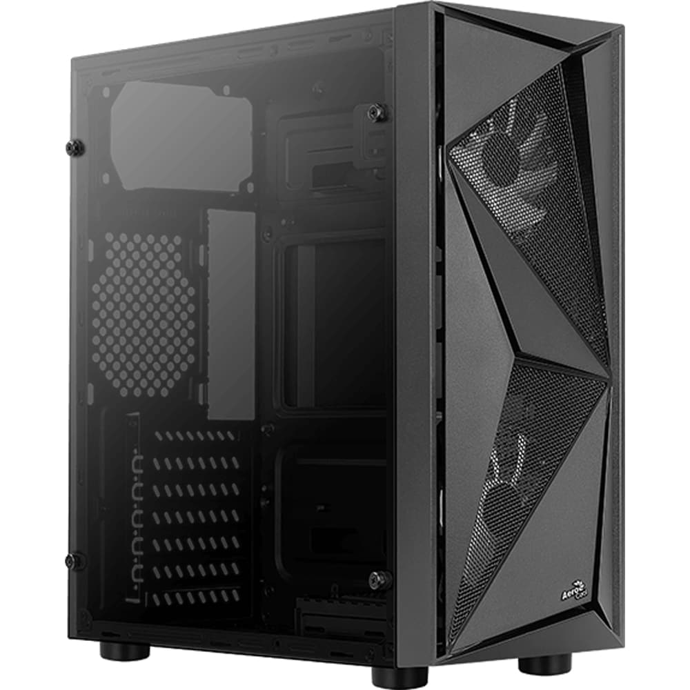 Carcasa AEROCOOL Glider-G, USB 3.0, Fara sursa, Iluminare RGB, negru