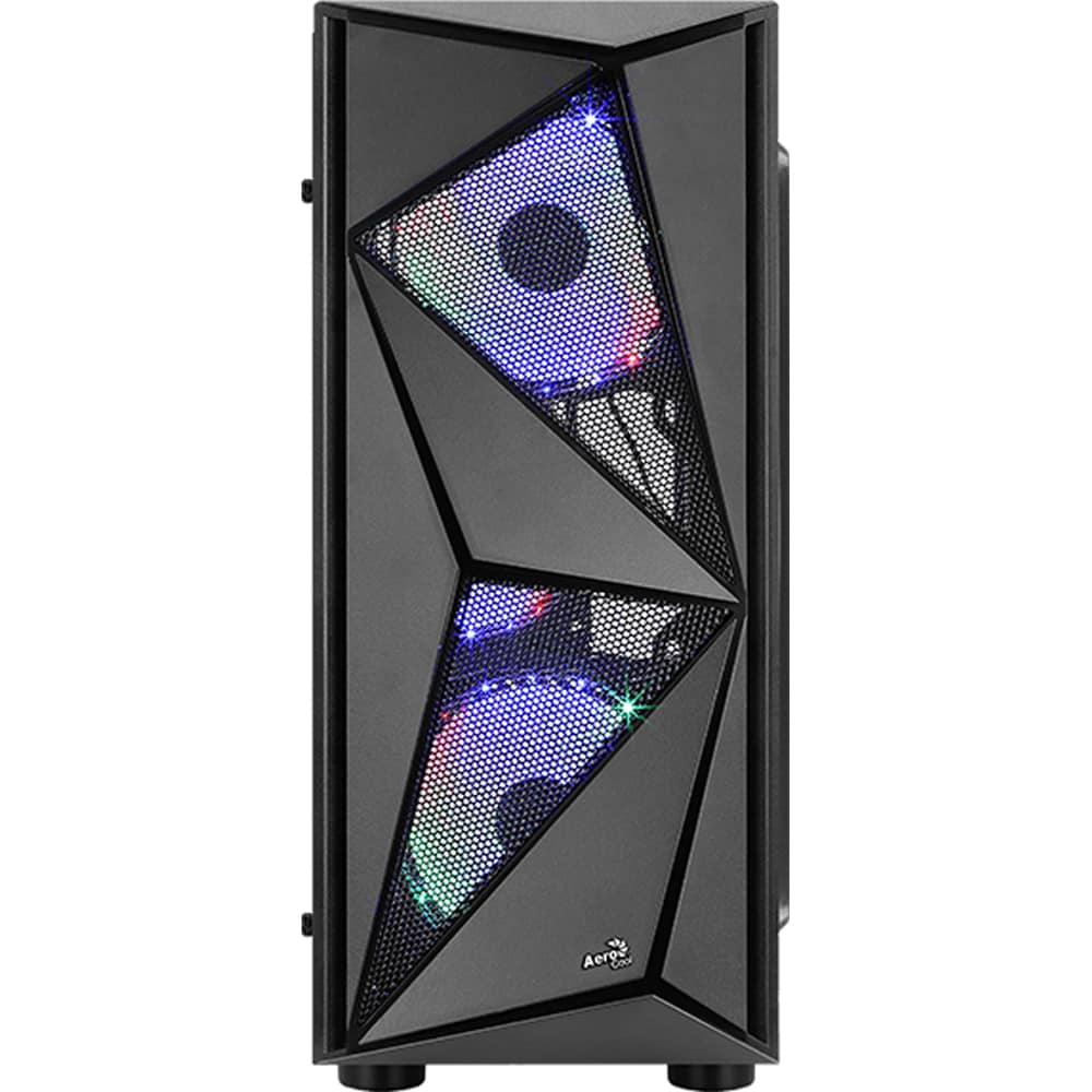 Carcasa AEROCOOL Glider-G, USB 3.0, Fara sursa, Iluminare RGB, negru